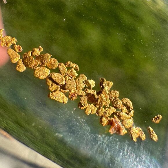 0.10 grams of Alaska Gold Flakes in Jar - Picture 2 of 9